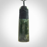 Large Jade Toki pendant. Hand carved from a lovely piece of local New Zealand Jade.