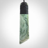 Large Jade Toki pendant. Hand carved from a lovely piece of local New Zealand Jade.