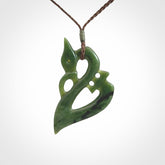 A Mighty Manaia Pendant, Hand Carved in New Zealand Jade