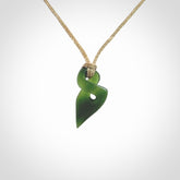 New Zealand Jade twist pendant