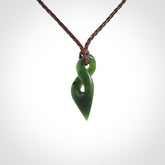 New Zealand Jade twist pendant