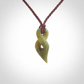 New Zealand Jade twist pendant
