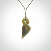 A Small New Zealand Jade Twist Pendant