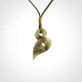 New Zealand Jade twist pendant