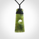 Hand carved New Zealand Jade Toki pendant