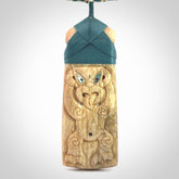 This is a wonderful, large Toki with Tiki from Bone