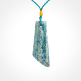 This is a handcrafted aotea stone drop pendant. Delivered with an adjustable hand plaited cord.