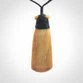 Hand carved Whale Bone Toki pendant