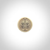 Bone lapel pin