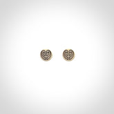 These are beautiful stud earrings, hand made in bone