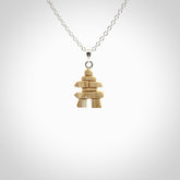 Hand made woolly mammoth Aztec design necklace with Sterling Silver chain. Made by NZ Pacific and sale online only.