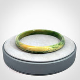 Magnificent Flower Jade Bangle