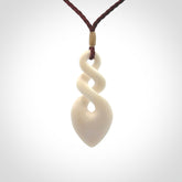 Beautiful Bone Twist Pendants