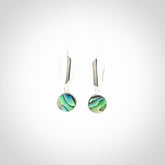 Hand made Paua Shell and Sterling Silver earrings