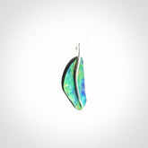 Paua shell with sterling silver pendant