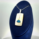 Mother of Pearl with Opal and Sterling Silver pendant
