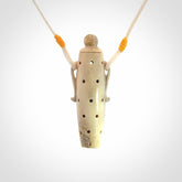 Hand carved Deer Antler Chalice Pendant.