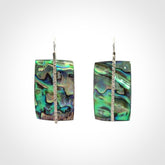 Paua shell with sterling silver earrings