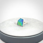 Handmade Paua shell and sterling silver ring