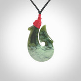 Hand carved New Zealand Jade Hook pendant. New Zealand Jade hook necklace. Real New Zealand Pounamu hook pendant for men and women. Free worldwide delivery.