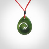 Gorgeous New Zealand Jade Koru Pendants