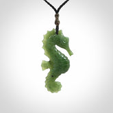 Wonderful Seahorse Art to Wear. Jade seahorse pendant