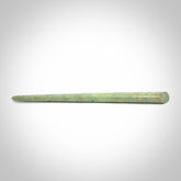 Hand carved New Zealand jade hair pin. Unique art for you hair. Hand made by Kristal Thompson in New Zealand Pounamu.