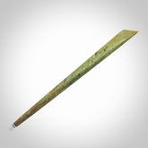 Hand carved New Zealand jade hair pin. Unique art for you hair. Hand made by Kristal Thompson in New Zealand Pounamu.