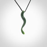 Hand made New Zealand Jade Eel pendant. Hand carved eel pendant. Made from New Zealand Jade.
