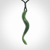 Hand made New Zealand Jade Eel pendant. Hand carved eel pendant. Made from New Zealand Jade.