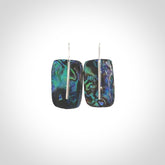 Wonderful Paua Shell and Sterling Silver Earrings