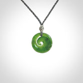 Beautiful, Small, New Zealand Pounamu Koru Pendants