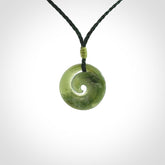 Wonderful, Small, New Zealand Pounamu Koru Pendants