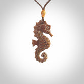 This little pendant is a beautifully carved seahorse pendant made from ancient woolly mammoth tusk. We have designed this so that it can be worn as a pendant, or as a little charm. Made by NZ Pacific and for sale worldwide on our website. Free Postage wherever you are.