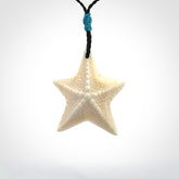 Hand carved bone starfish pendants