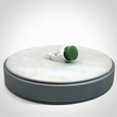 Beautiful New Zealand Jade and Sterling Silver Ring