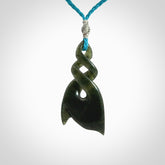 New Zealand Jade twist pendant