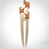 Hand carved bone heru comb
