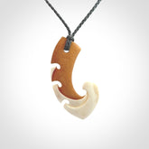 Hand Carved Bone koru pendant