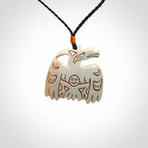 A Very Cool Aztec Style Pendant Carved in Mammoth Tusk