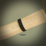 This shows a picture of our Tongariro hand plaited necklace cord.