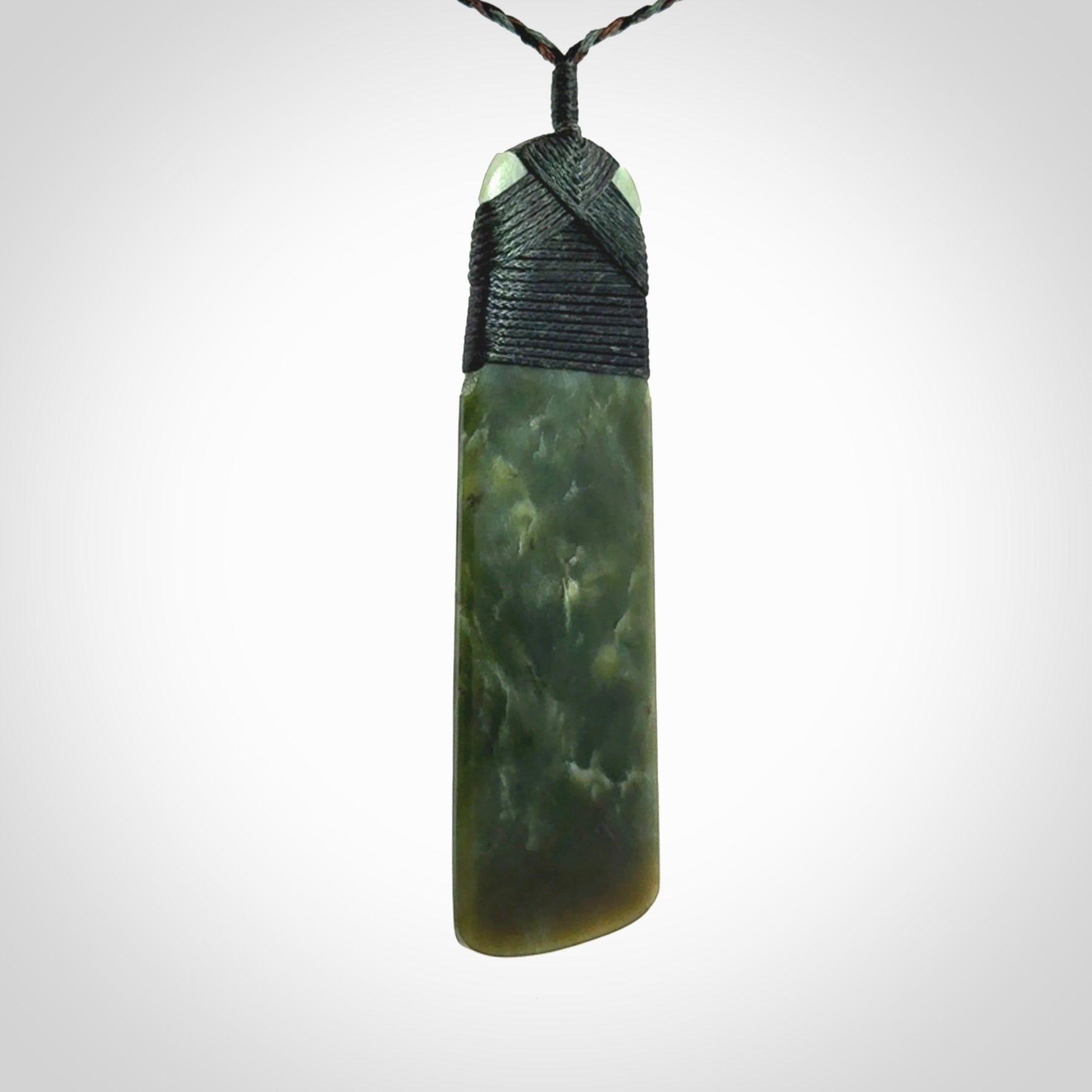 Large Jade Toki pendant. Hand carved from a lovely piece of local New Zealand Jade.