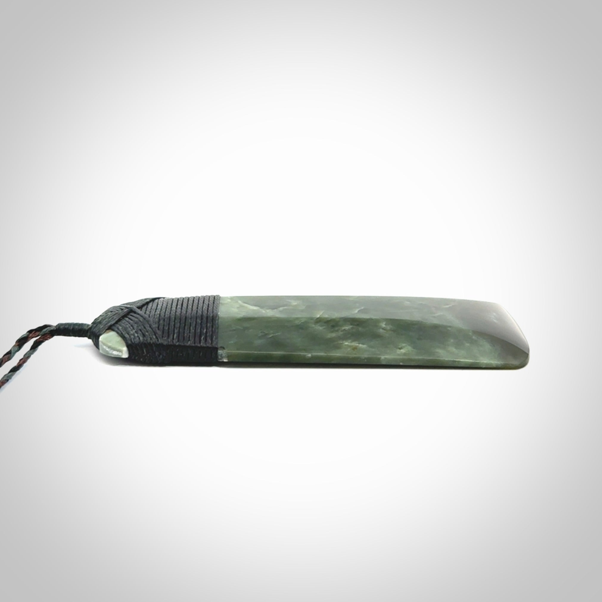 Large Jade Toki pendant. Hand carved from a lovely piece of local New Zealand Jade.
