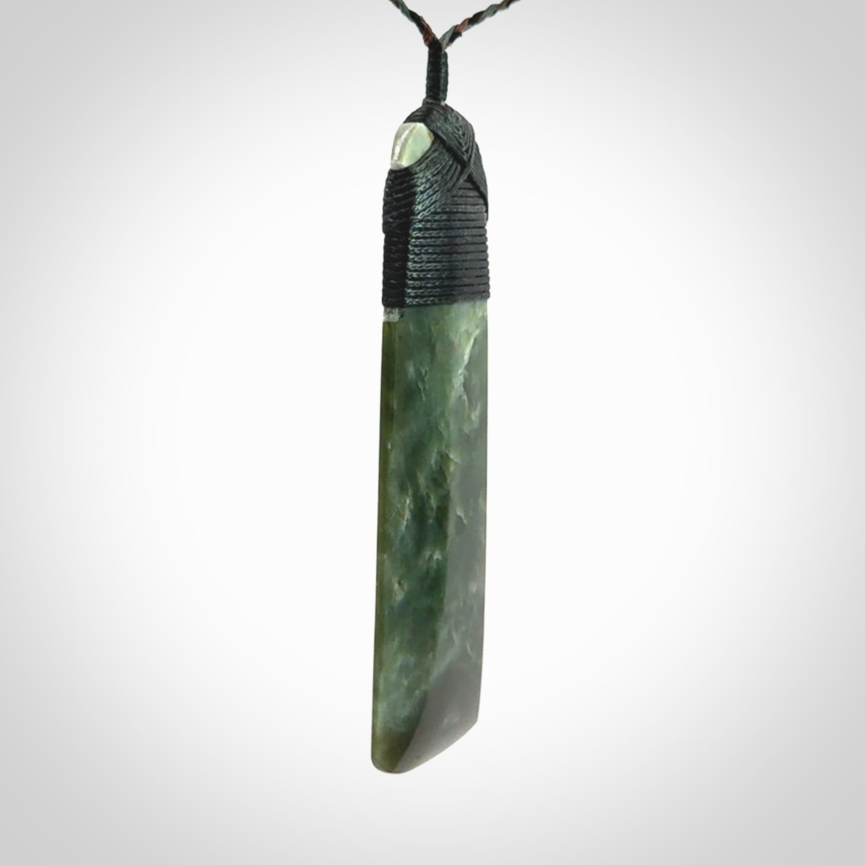 Large Jade Toki pendant. Hand carved from a lovely piece of local New Zealand Jade.