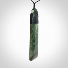 Large Jade Toki pendant. Hand carved from a lovely piece of local New Zealand Jade.