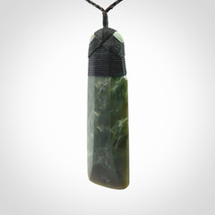 Large Jade Toki pendant. Hand carved from a lovely piece of local New Zealand Jade.