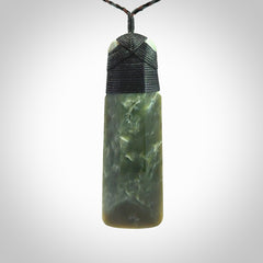 Large Jade Toki pendant. Hand carved from a lovely piece of local New Zealand Jade.