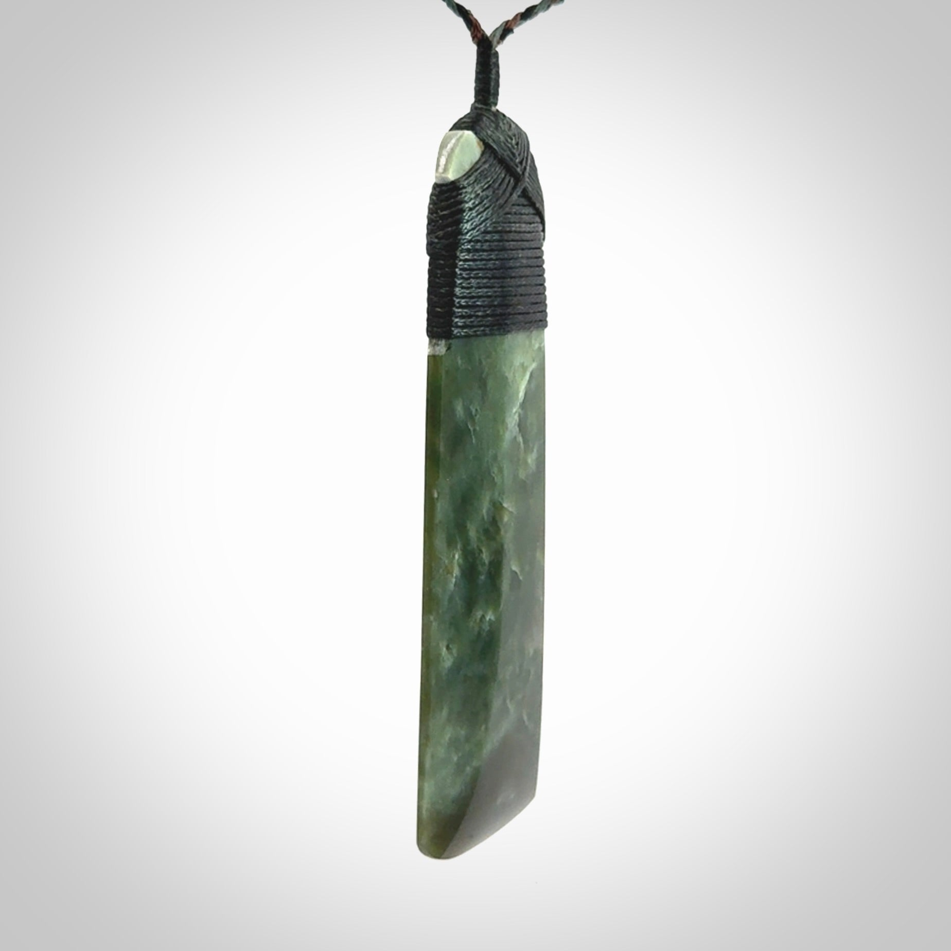 Large Jade Toki pendant. Hand carved from a lovely piece of local New Zealand Jade.
