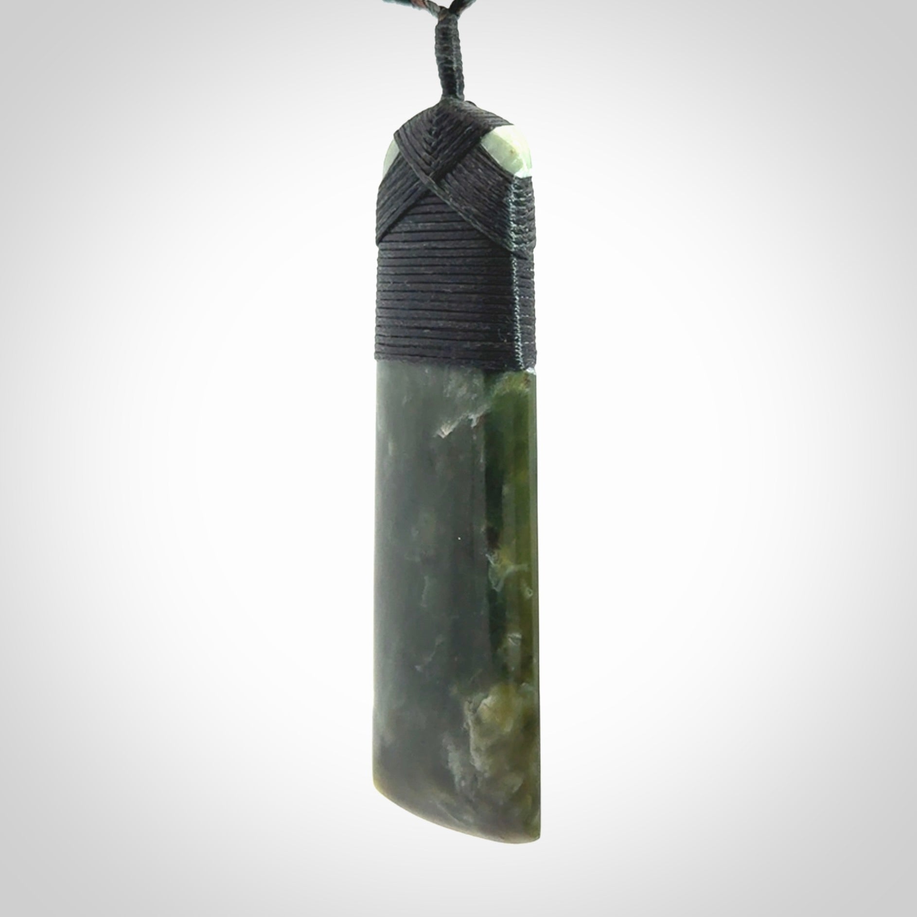 Large Jade Toki pendant. Hand carved from a lovely piece of local New Zealand Jade.