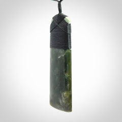 Large Jade Toki pendant. Hand carved from a lovely piece of local New Zealand Jade.